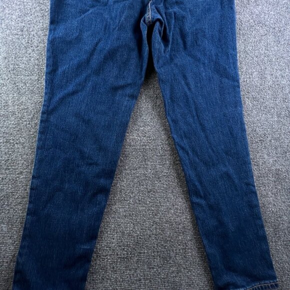 Levi's Premium Tapered Leg Mom Jeans Medium Wash Blue Big E Red Tab Size 26 - Picture 6 of 15